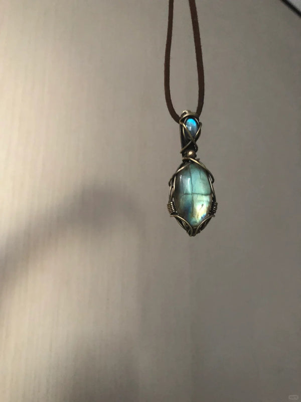 Labradorite Mystical Amulet Necklace