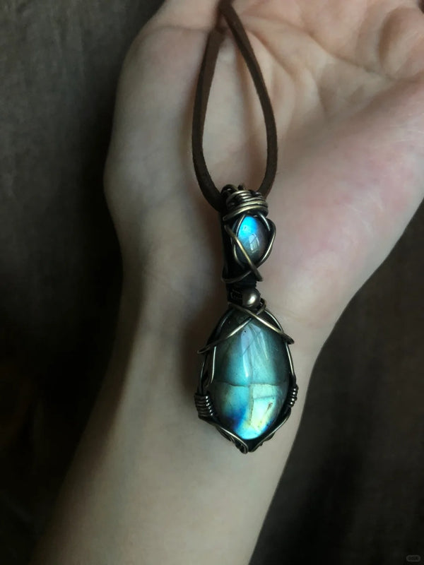 Labradorite Mystical Amulet Necklace