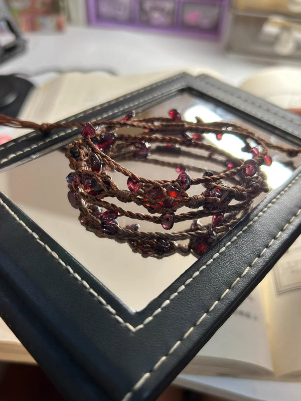 Witch secrets wax thread woven bracelet