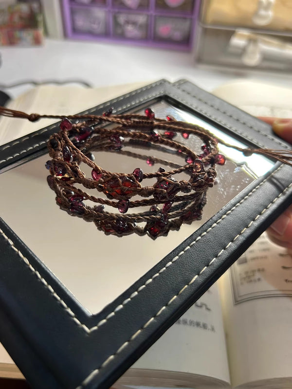 Witch secrets wax thread woven bracelet
