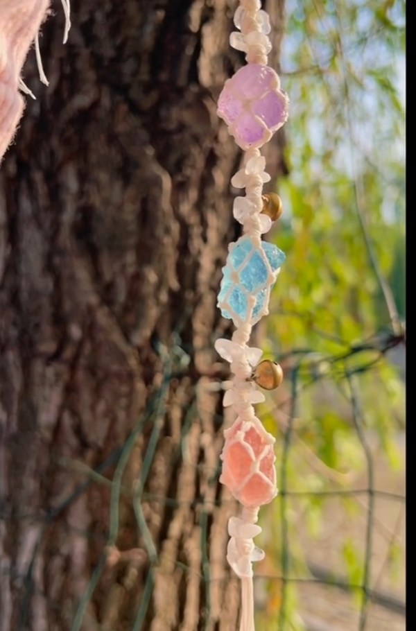 Crystals for protection Charm Bracelet
