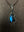 Sea wave labradorite crystal wire wrapped pendant